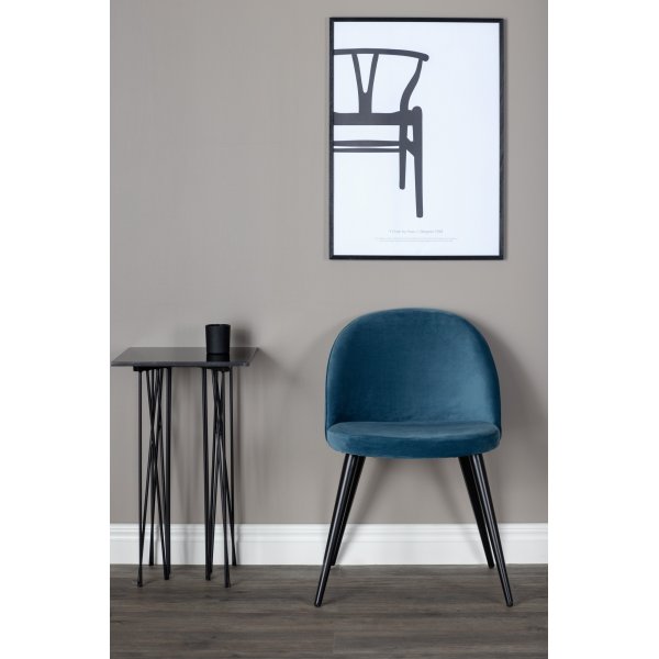 Alice matstol - Blå/svart Alice matstol - Blå/svart