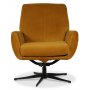 Midsj ftlj (Recliner) - Gul sammet + Textilskydd fr mbler