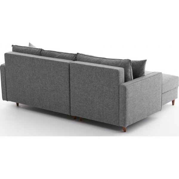 Canap divan gauche Eca - Gris