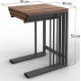 Giga satsbord 40/42/44x29,5/35/40 cm - Svart