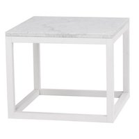 Sydney sidobord 60 - Ljus Marmor/Vit Sydney sidobord 60 - Ljus Marmor/Vit