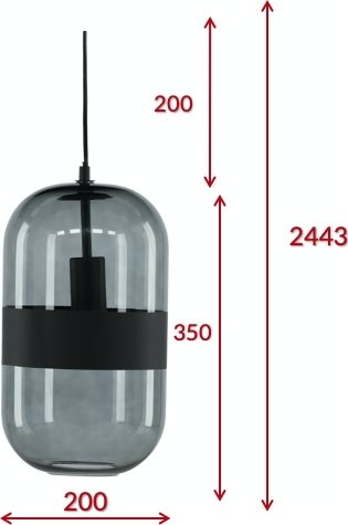 Plafonnier suspendu - Noir Plafonnier suspendu - Noir