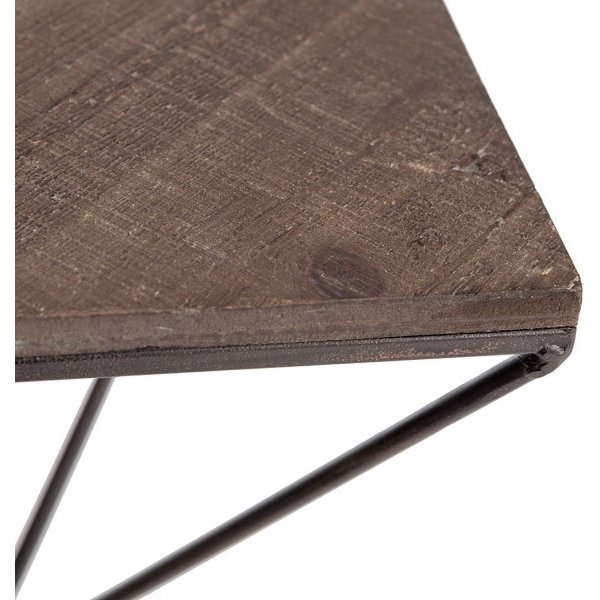 Walter wandplank 45 - Walnoot/zwart Walter wandplank 45 - Walnoot/zwart