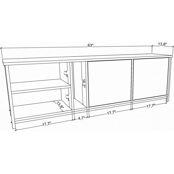 Banc multimdia Primrose - Blanc/anthracite
