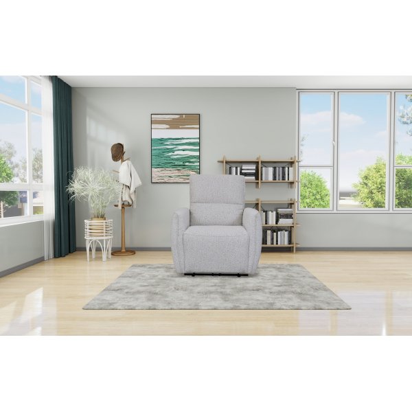 Ftlj Cinema elektrisk recliner - Ljus boucl