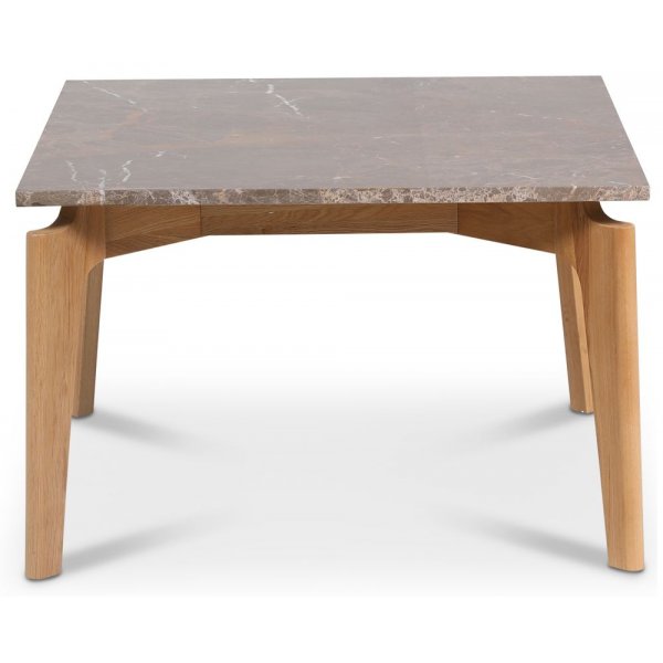 Accent soffbord 75 - Brun marmor / ek Accent soffbord 75 - Brun marmor / ek