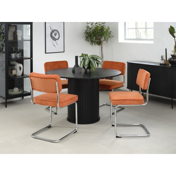 Mood runt bord i svartbetsad ek - Ø120 cm Mood runt bord i svartbetsad ek - Ø120 cm