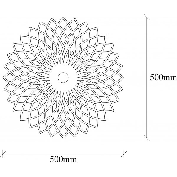 Fellini wandlamp 987 - Zwart