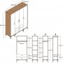 Kumsal garderob 10 Vit