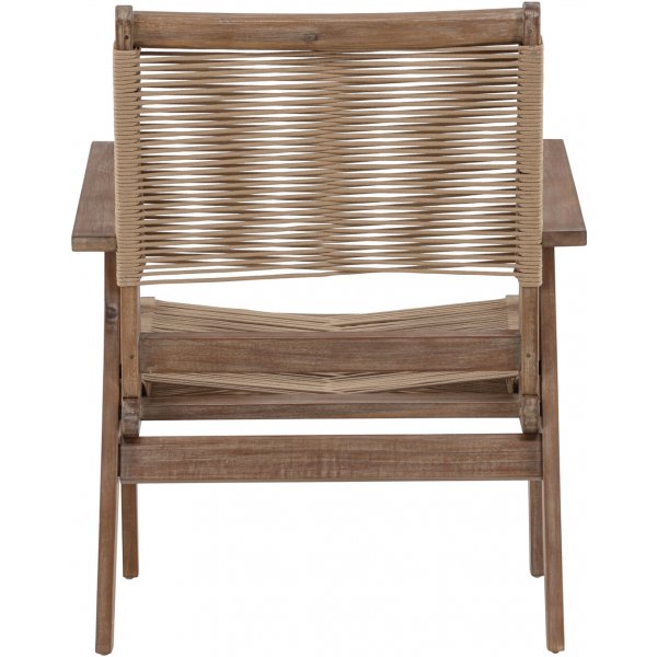 Fauteuil lounge Peter - Marron