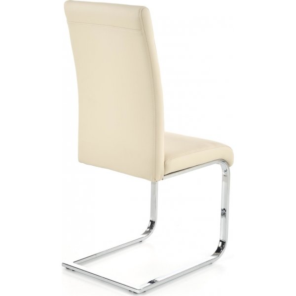 Macy stol - Cream PU/krom Macy stol - Cream PU/krom