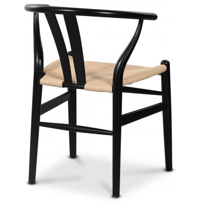 Sunda svart stol med repsits + Flckborttagare fr mbler