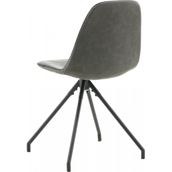 Bridge snurrbar matstol - Svart PU Bridge snurrbar matstol - Svart PU