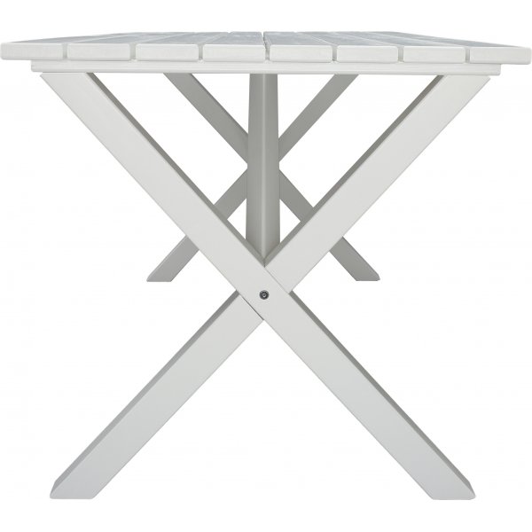 Table de groupe d'extrieur Scottsdale 150 cm avec 4 chaises Bstad - Blanc