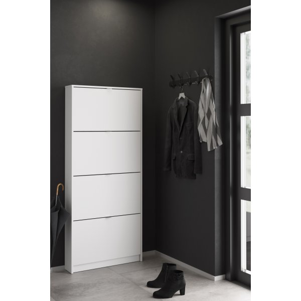 Shoes skoskåp med 4 fack - Vit Shoes skoskåp med 4 fack - Vit