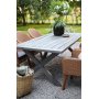 Oxford utegrupp, grtt bord 220 cm inkl 6 st valetta naturfrgade matstolar