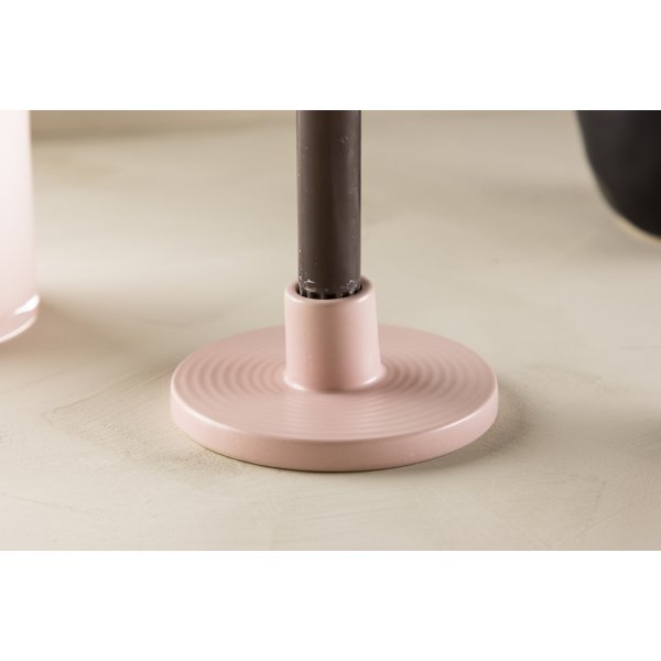 Bette ljusstake 12 x 5 cm - Ljusrosa