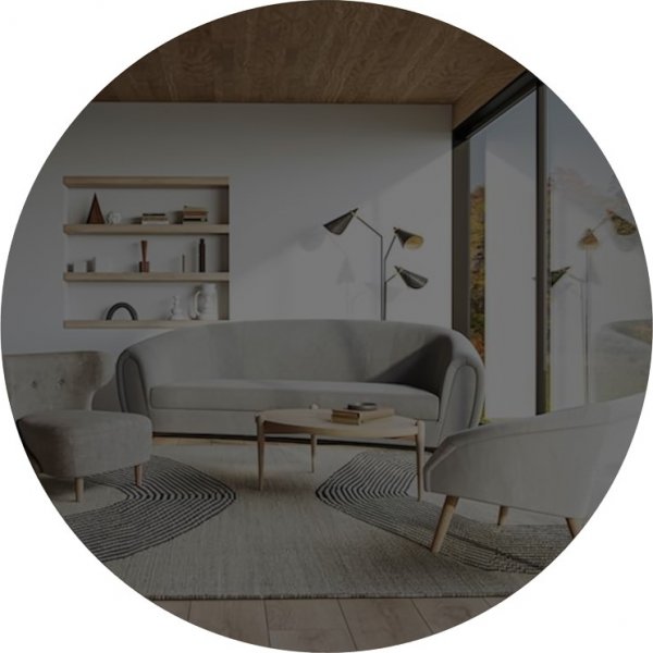 Onea\\\'s spiegel - Donkergrijs/zilver