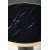 Molina matbord 59 cm - Svart marmor/svart/guld