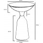 Chalice sidobord 56 cm - Guld