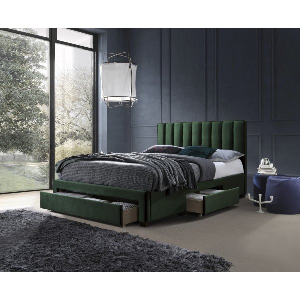Grace bedframe 160x200 cm - Groen