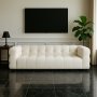 Soffa i boucl - lngd 235 cm lng