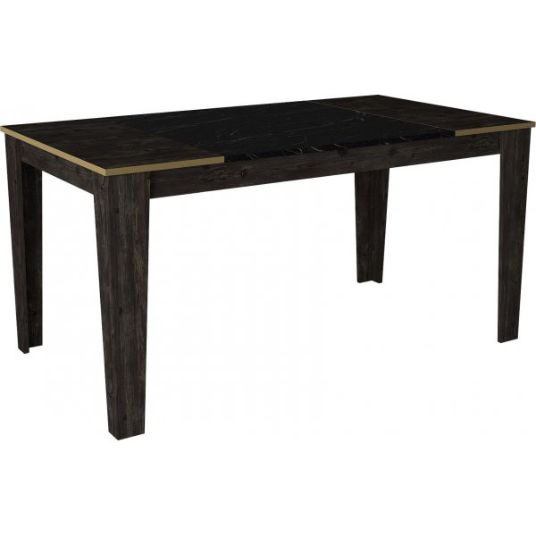 Table à manger Veyron 145 cm - Noir/or Table à manger Veyron 145 cm - Noir/or