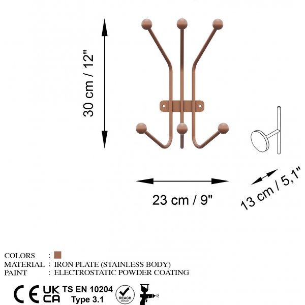 Cintre Fourmi - Cuivre