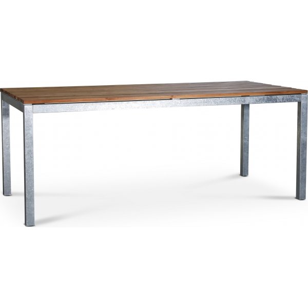 Alva teakbord galvaniserat stl 190x90 cm
