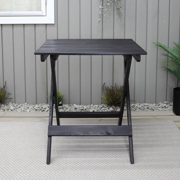 Wilma eettafel 65 x 65 cm - Zwart