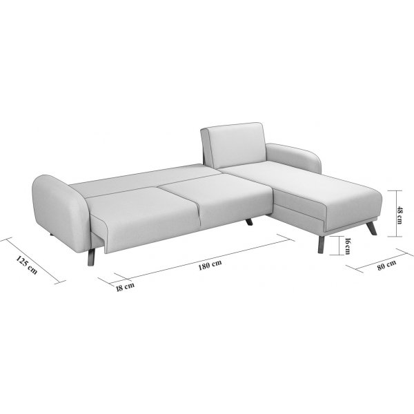 Kronos slaapbank Antraciet