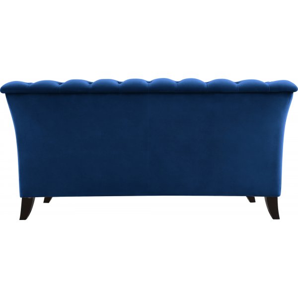 Bank 2-zits Chesterfield blauw - Milton Bank 2-zits Chesterfield blauw - Milton