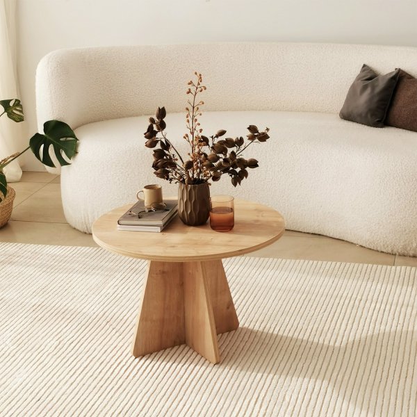 Table basse champignon Ø60 cm - Chêne saphir Table basse champignon Ø60 cm - Chêne saphir