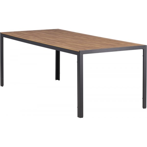 Table d\\\'extérieur 205 x 90 cm noir/naturel - Copacabana Table d\\\'extérieur 205 x 90 cm noir/naturel - Copacabana