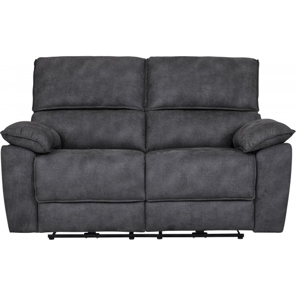 Soffa 2-sits elektrisk ställbar recliner - Grå + Textilrengöring för möbler Soffa 2-sits elektrisk ställbar recliner - Grå + Textilrengöring för möbler