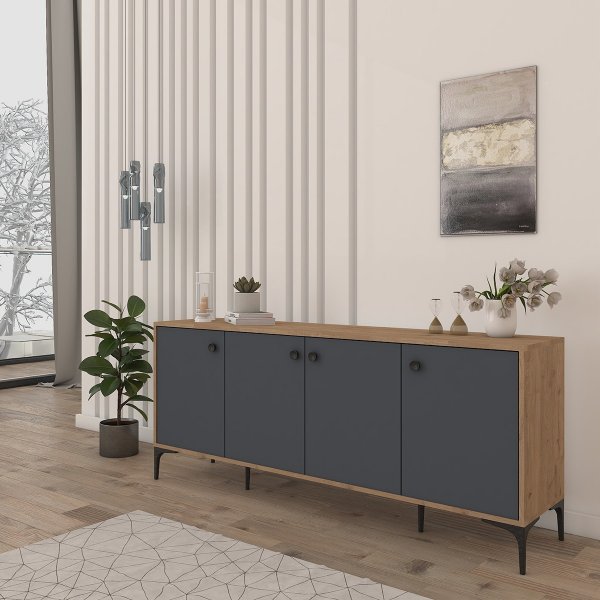 Buffet Eidur - Chêne/anthracite Buffet Eidur - Chêne/anthracite