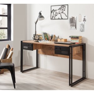 Bureau Cosmo Siesta 139x60 cm - Pin/noir