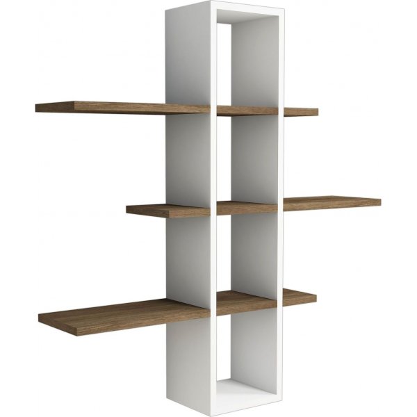 Ardo wandplank - Walnoot/wit Ardo wandplank - Walnoot/wit