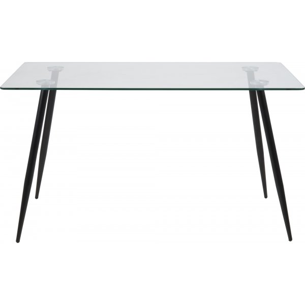 Table en verre 140 cm + Pieds de meubles Table en verre 140 cm + Pieds de meubles