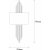 Harmonic curve vgglampa - Svart/koppar