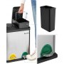 Maiken soptunna 30 l - Silver/svart