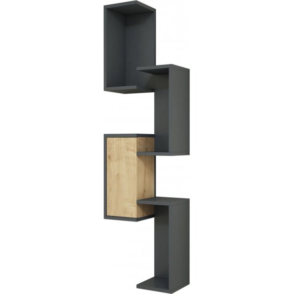 Esta wandplank - Antraciet/saffier Esta wandplank - Antraciet/saffier