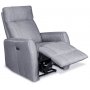 Enjoy Elof elektrisk Recliner i grtt tyg + Textilskydd fr mbler