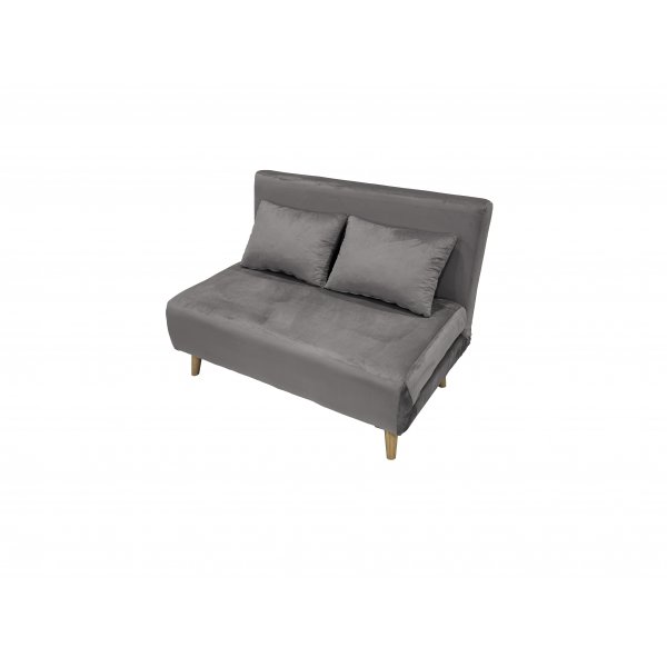 Bäddsoffa Helsingborg – Ljusgrå sammet | 193 cm Bäddsoffa Helsingborg – Ljusgrå sammet | 193 cm