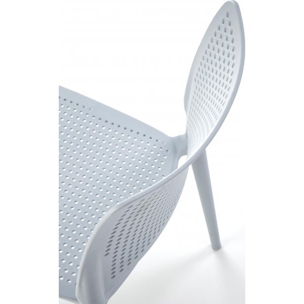 Chaise de salle  manger empilable Cadeira 514 - Bleu clair