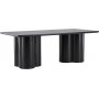Table  manger 210X100 cm chne teint noir - Olivia