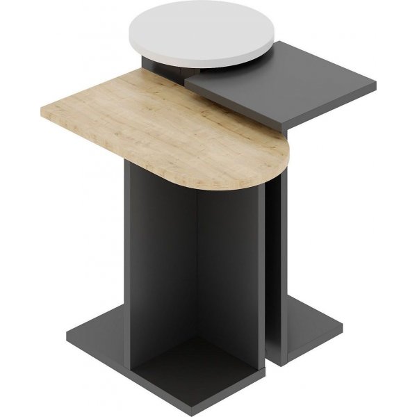 Mund satsbord 51 x 13 cm - Antracit/ek/vit Mund satsbord 51 x 13 cm - Antracit/ek/vit