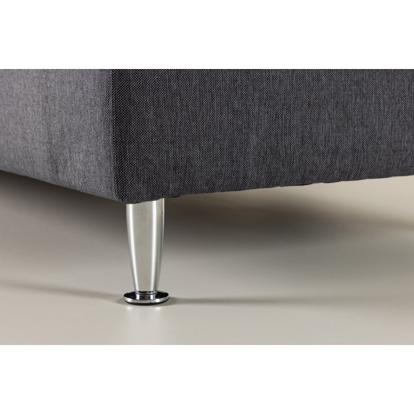 Mesabed 90 x 200 cm - Donkergrijs