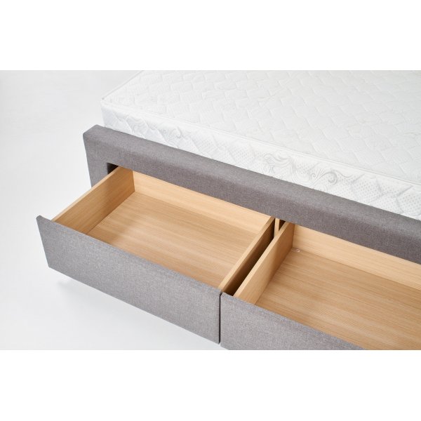 Arijana 140x200 cm grijs bedframe met opbergruimte