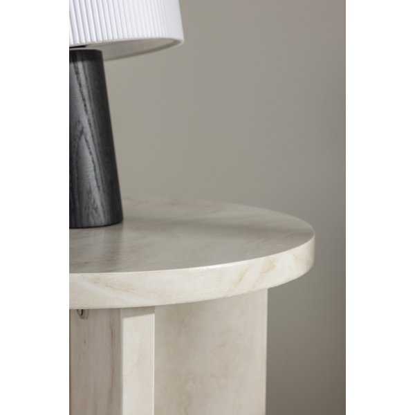 Ålesund sidobord Ø40 cm - Beige Ålesund sidobord Ø40 cm - Beige